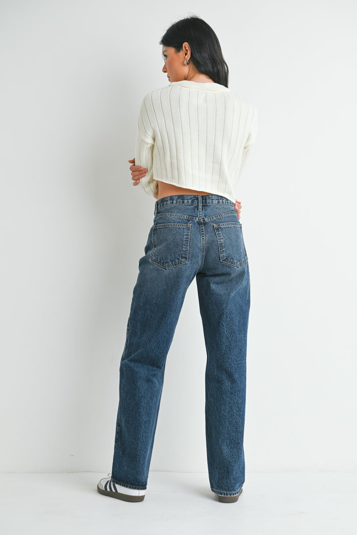 RELAXED STRAIGHT- DARK
