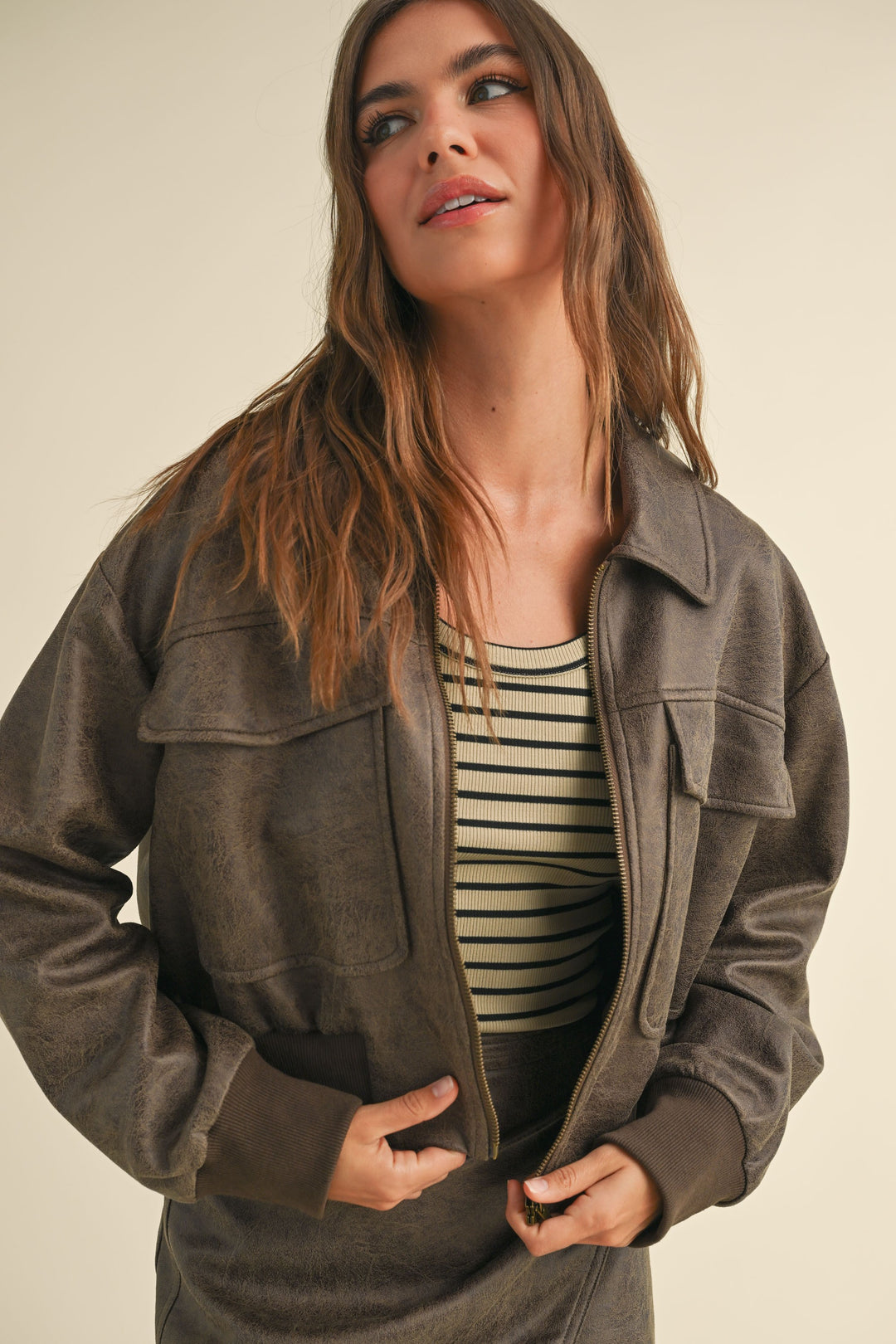 WEATHERED BOMBER JACKET