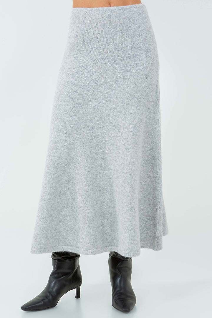 KNIT MIDI SKIRT