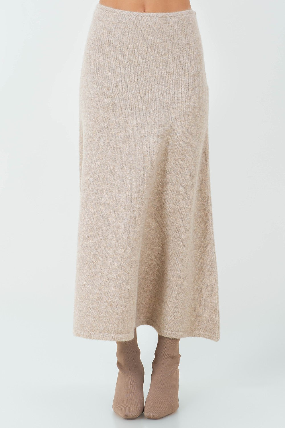 KNIT MIDI SKIRT