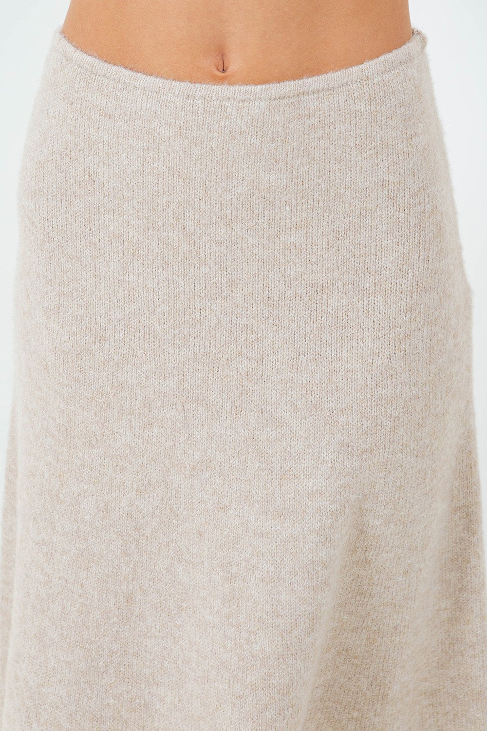 KNIT MIDI SKIRT