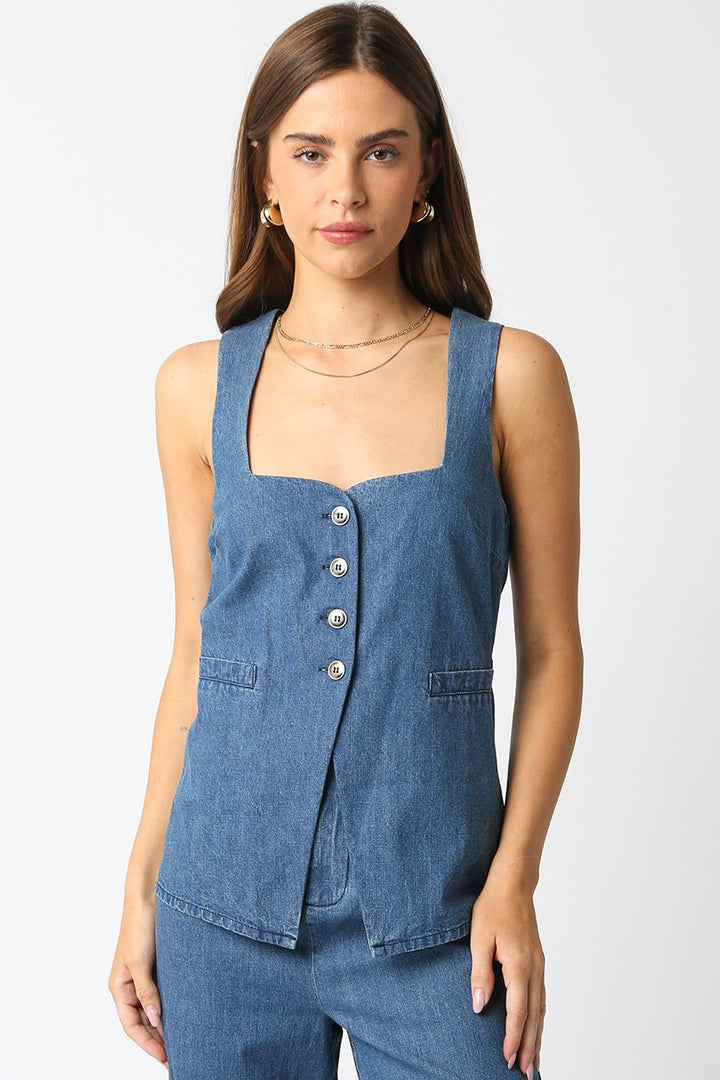 WILLOW DENIM TOP