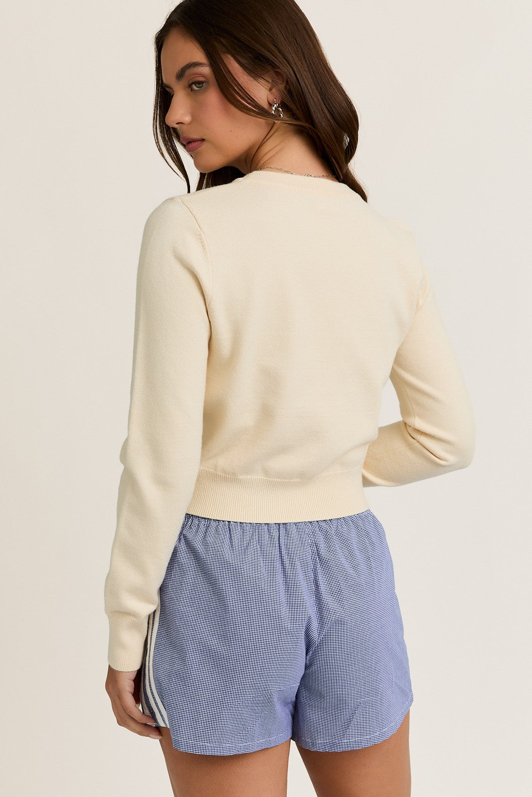 CROPPED CHERRY SWEATER