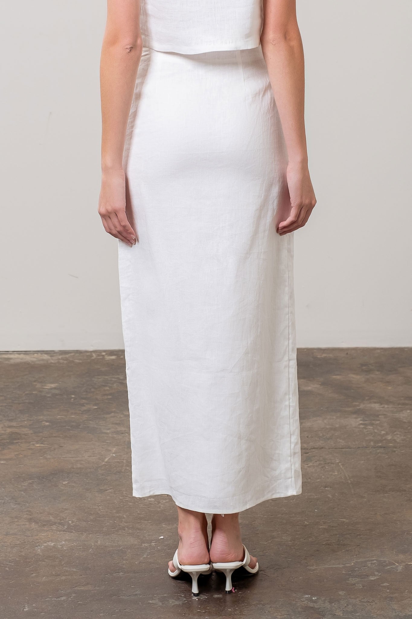 LINEN FRONT BUTTON MIDI SKIRT – Katie Waltman Jewelry