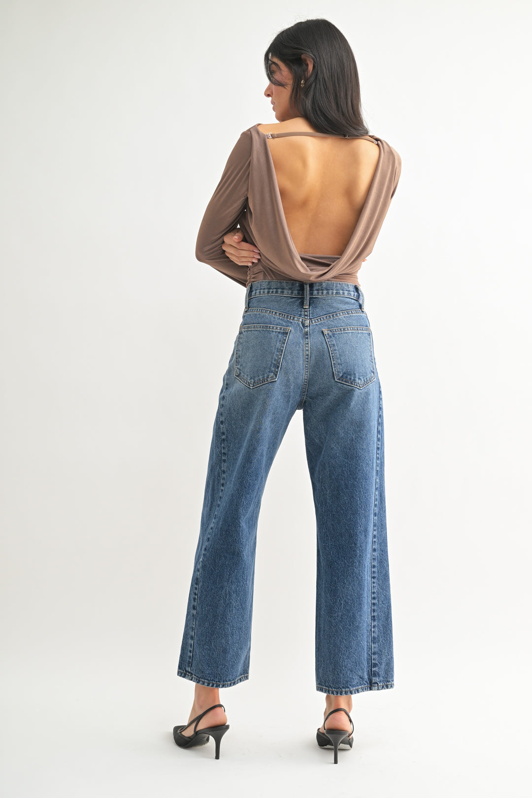 BARREL JEAN TWIST- DARK