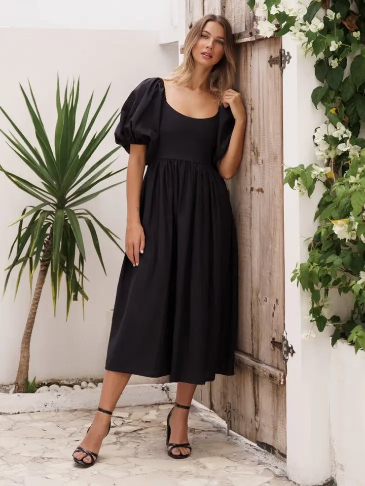 CHERIE PUFF SLEEVE DRESS