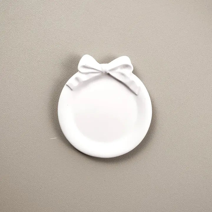 BOW LACE TRAY ROUND