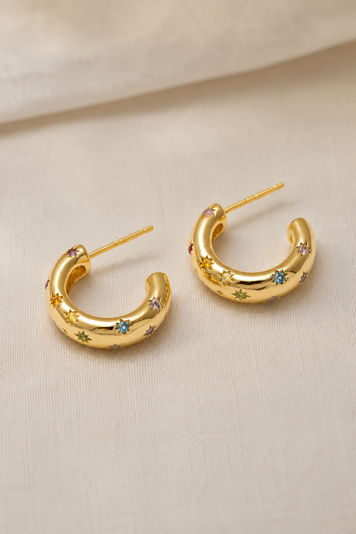 PENNY CZ STAR HOOP