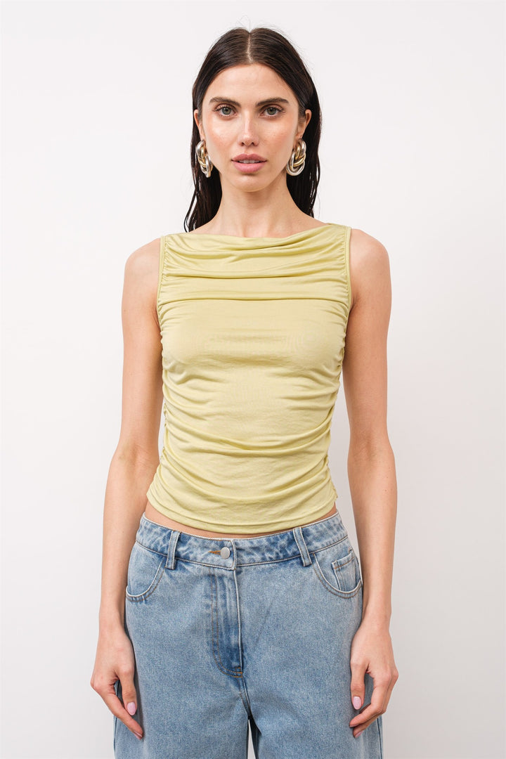 CHARLIE RUCHED TANK