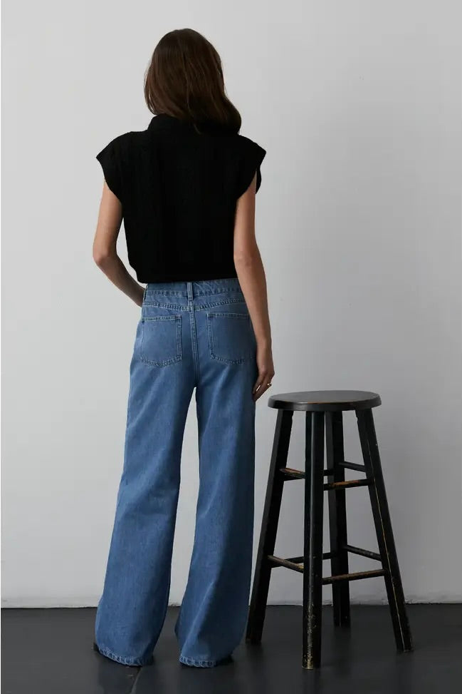 ANNA MOCK NECK SWEATER