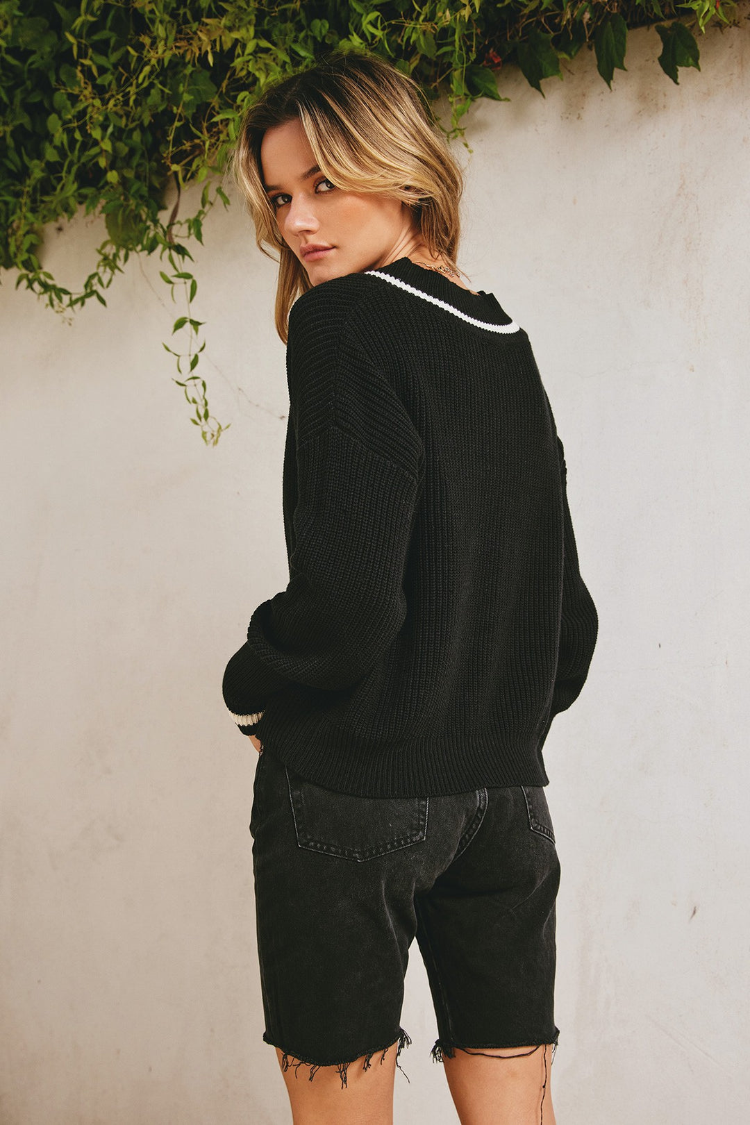 VARSITY KNIT SWEATER