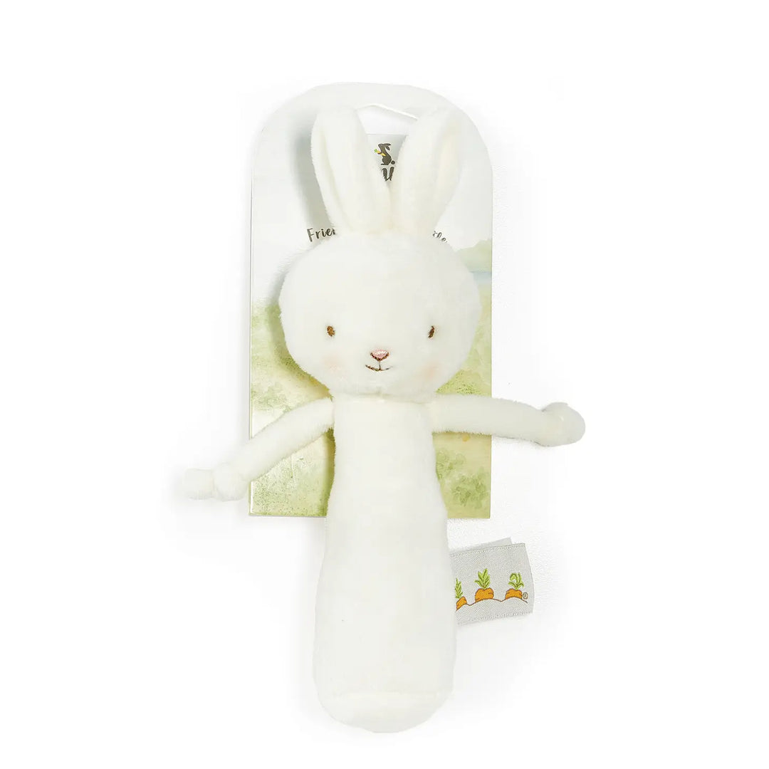 FRIENDLY CHIME RATTLE-WHITE BUNNY
