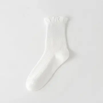 LACE RUFFLE TUBE SOCK