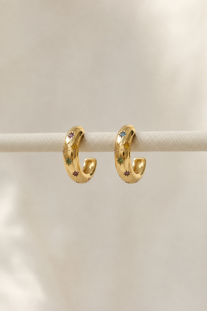 PENNY CZ STAR HOOP