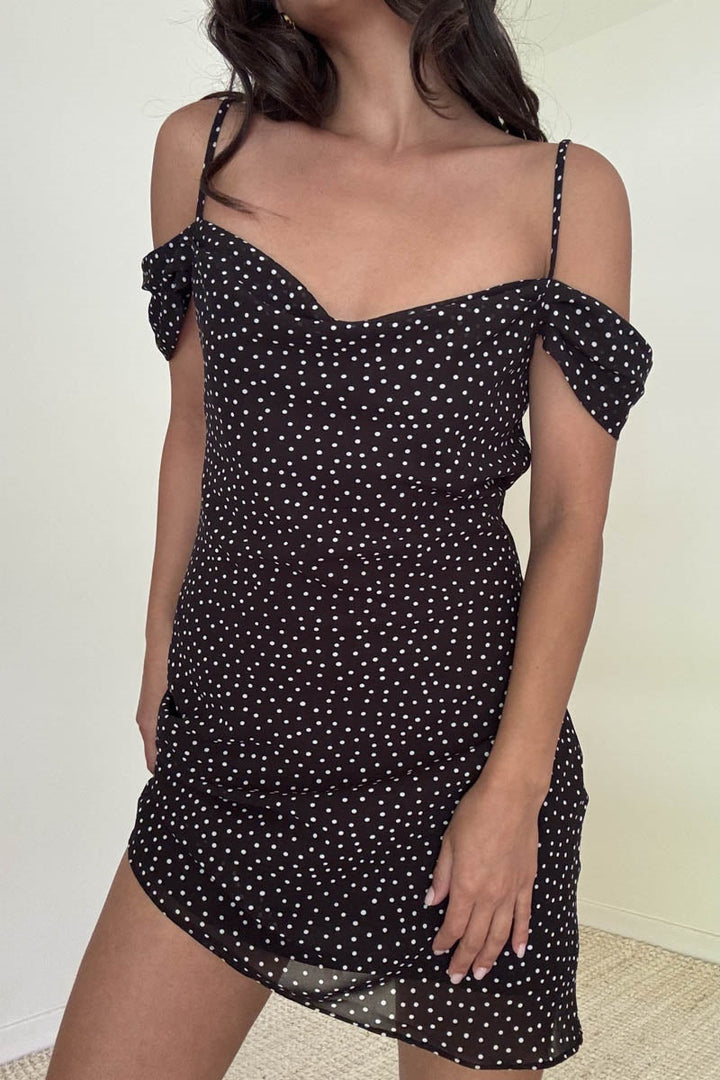 COLD SHOULDER MINI DRESS
