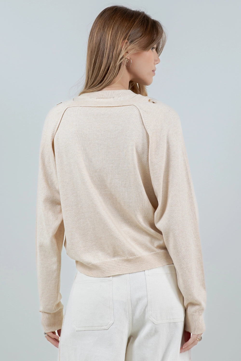 Bolero Knitted Sweater - Cream