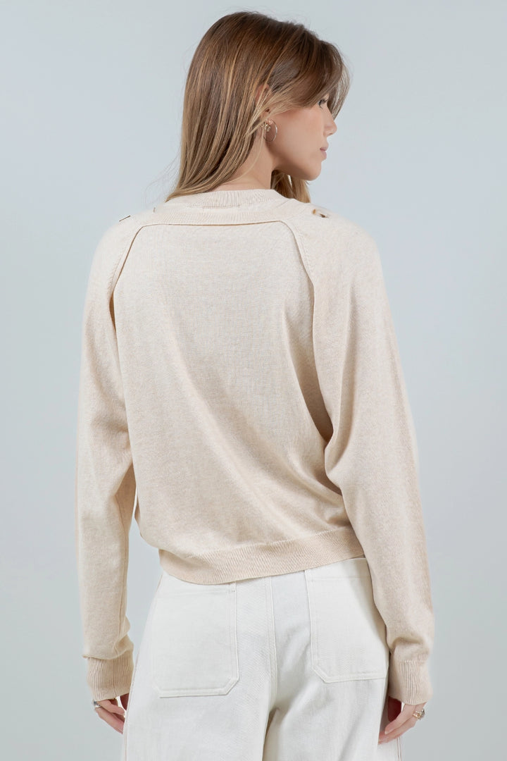 Bolero Knitted Sweater - Cream