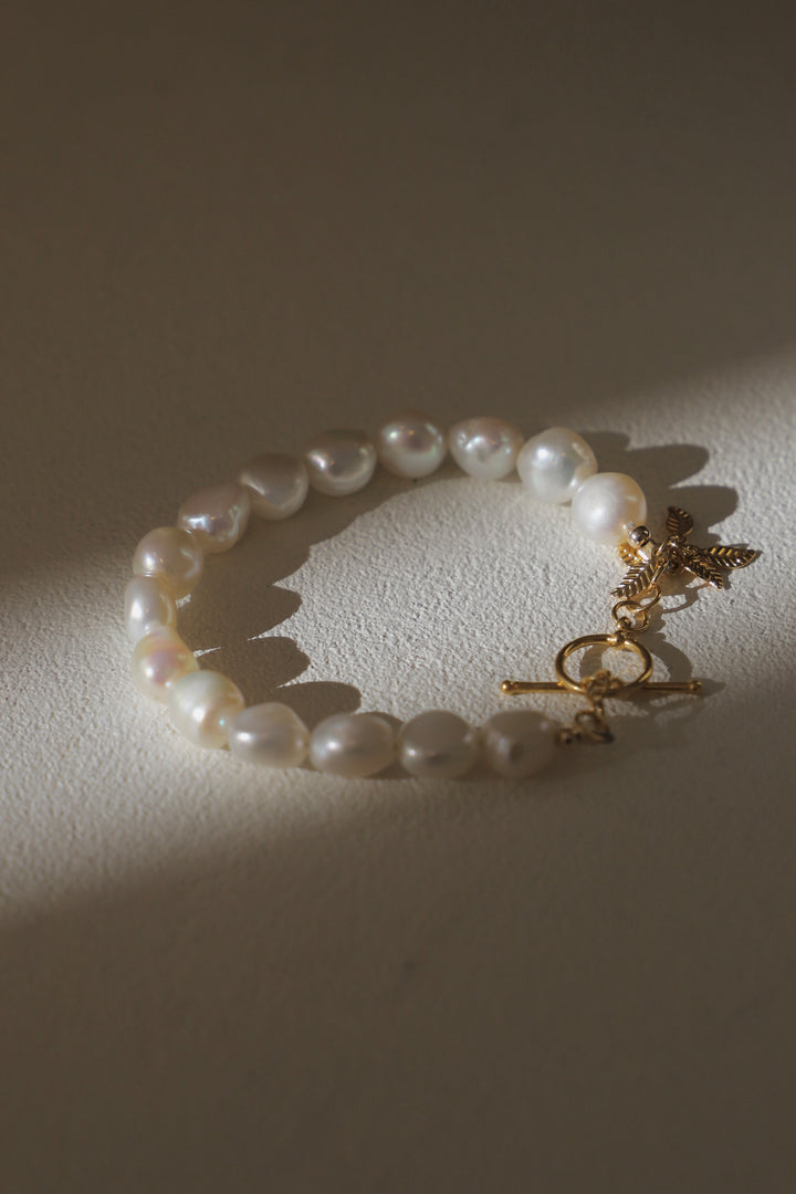 KESHI NUGGET PEARL BRACELET