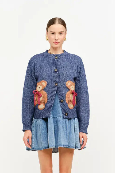 TEDDY CARDIGAN NAVY