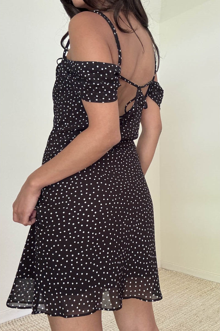 COLD SHOULDER MINI DRESS
