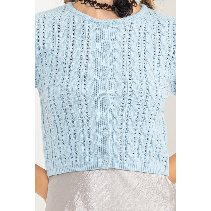 KIERA CABLE KNIT TOP