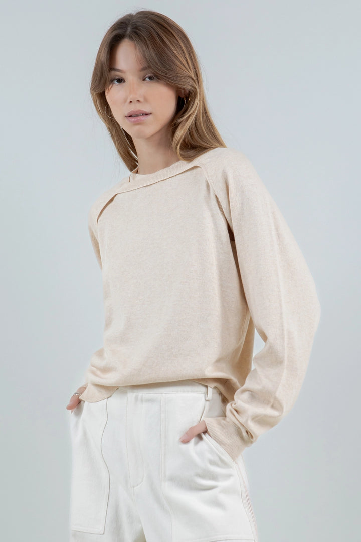 Bolero Knitted Sweater - Cream