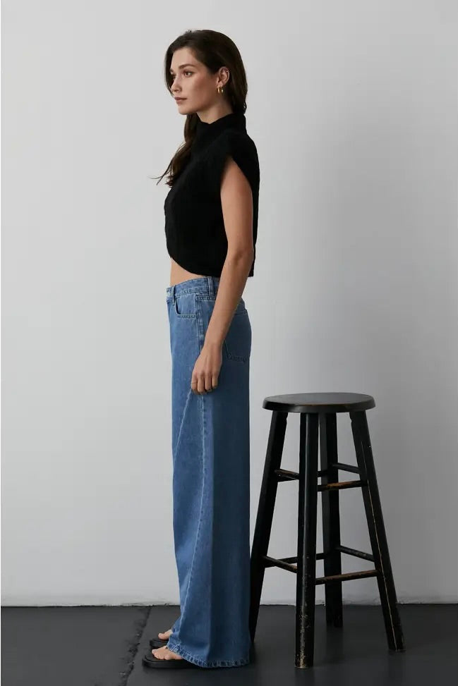 ANNA MOCK NECK SWEATER