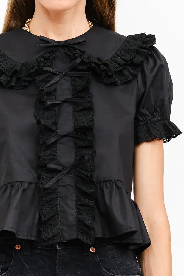 GIANNA BLOUSE BLACK