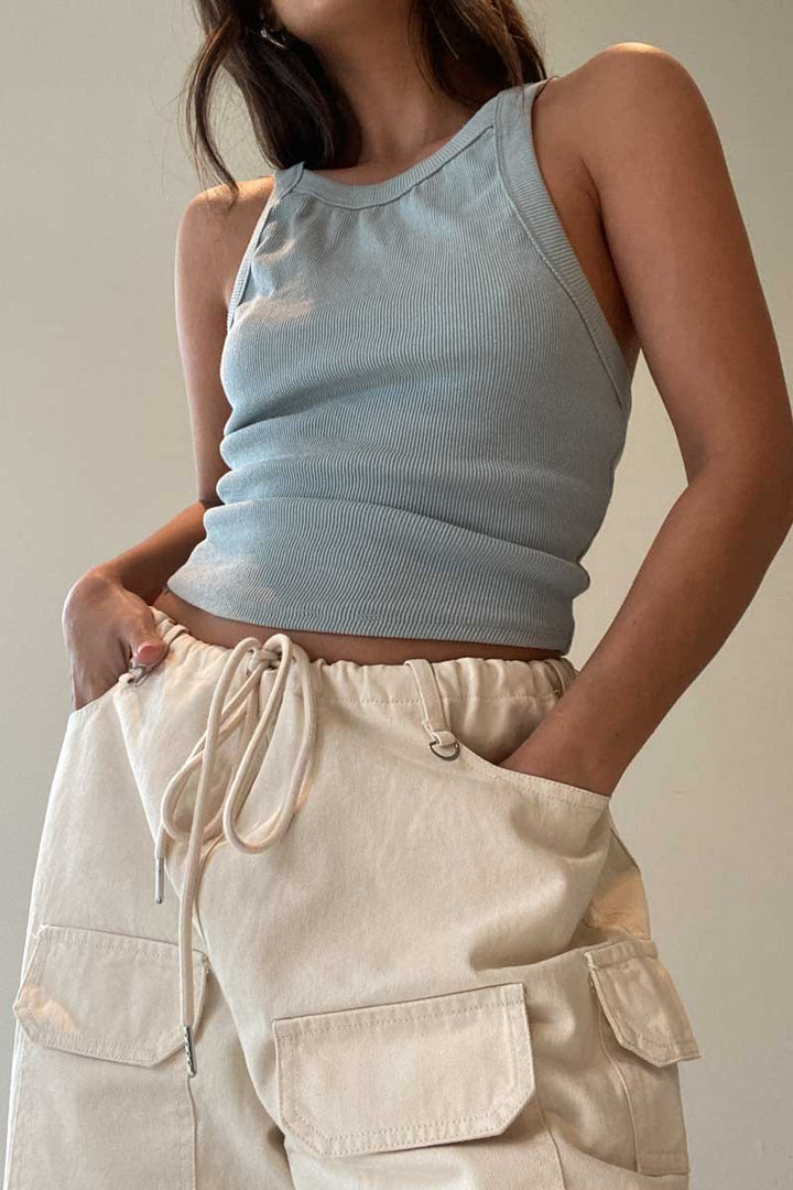 ICE RIBBED TANK TOP