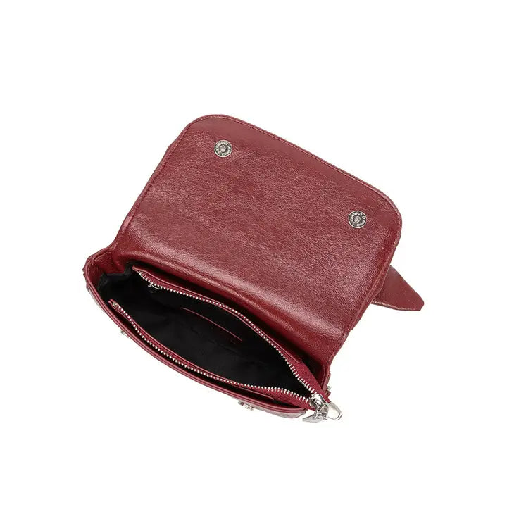 FAYE CROSSBODY BAG - CRANBERRY