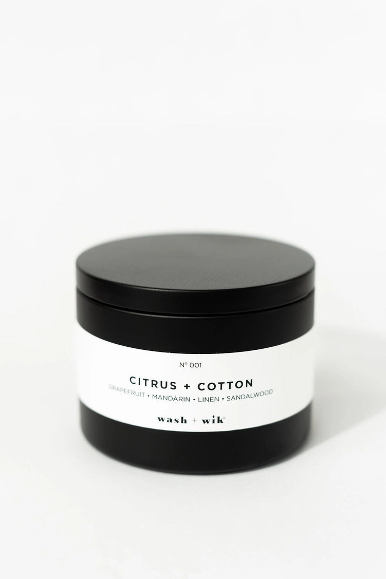 CITRUS AND COTTON CANDLE - 8OZ