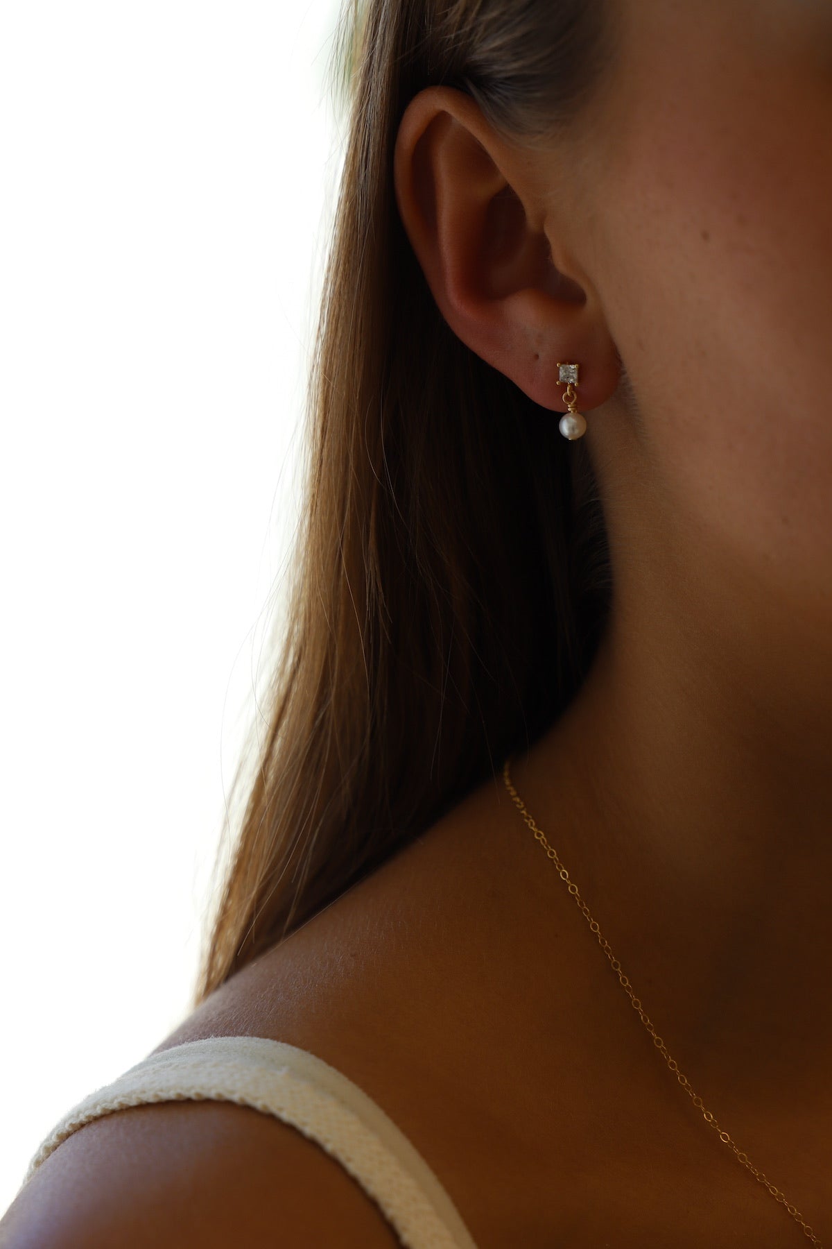 CLAIRE PEARL STUDS – Katie Waltman Jewelry
