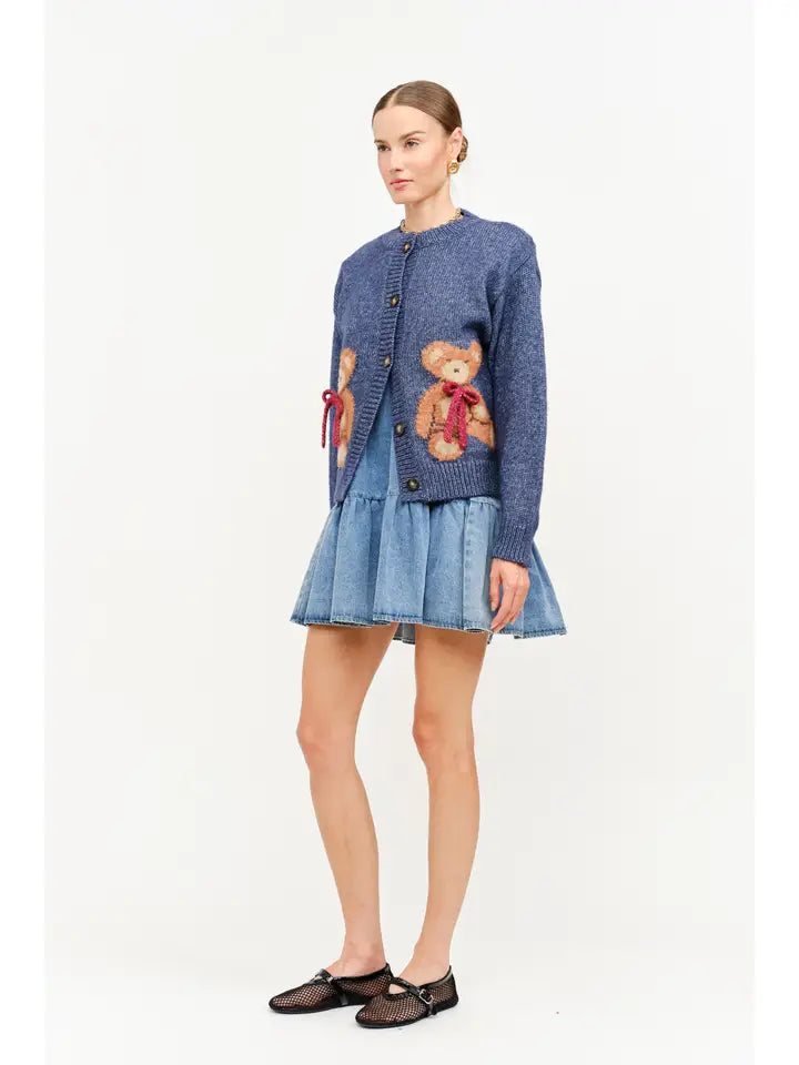 TEDDY CARDIGAN NAVY