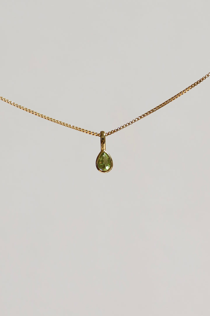 TEARDROP BEZEL BIRTHSTONE CHARM
