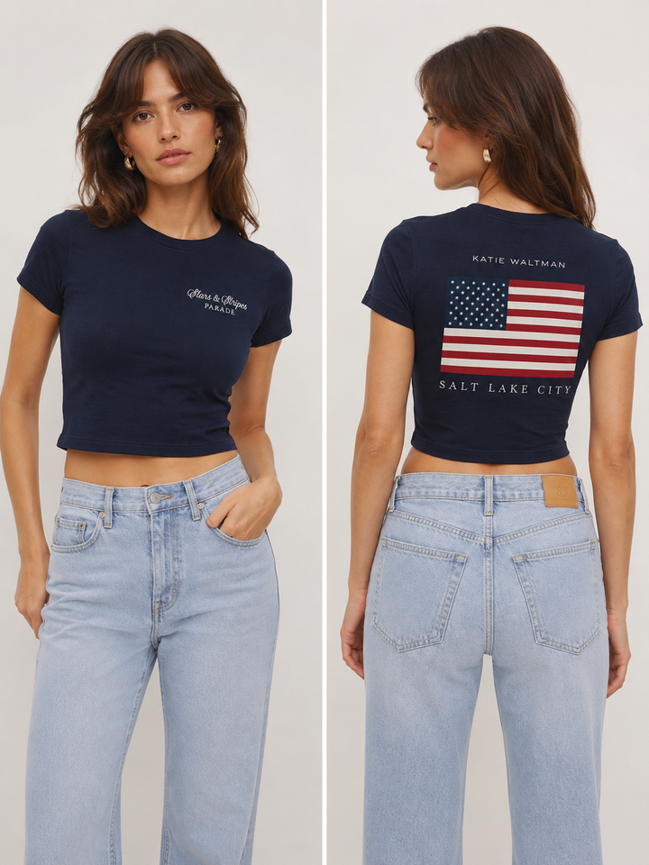 WOMEN'S BABY TEE- PARADE