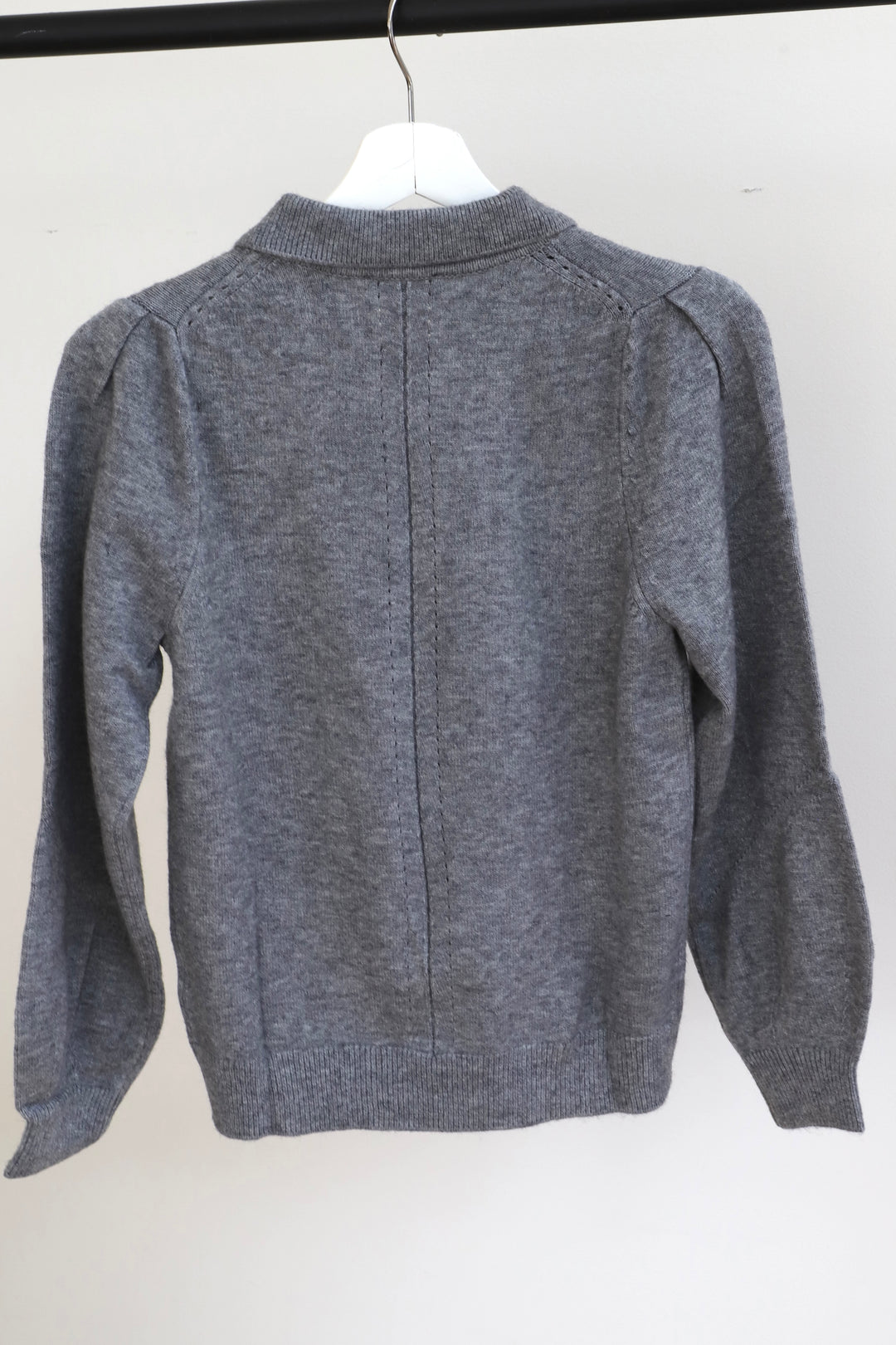 LONG SLEEVE POLO SWEATER