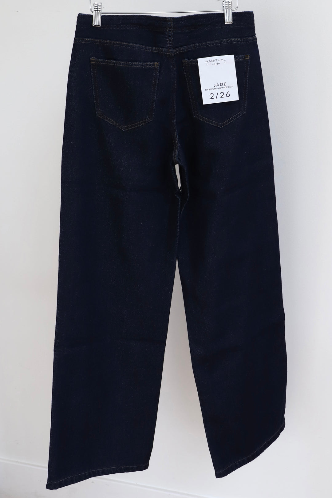 JADE DRAWSTRING WIDE LEG JEANS