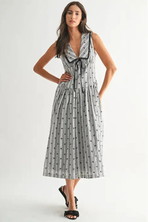 Camellia Dress Checkered / L Camellia Dress Checkered / L