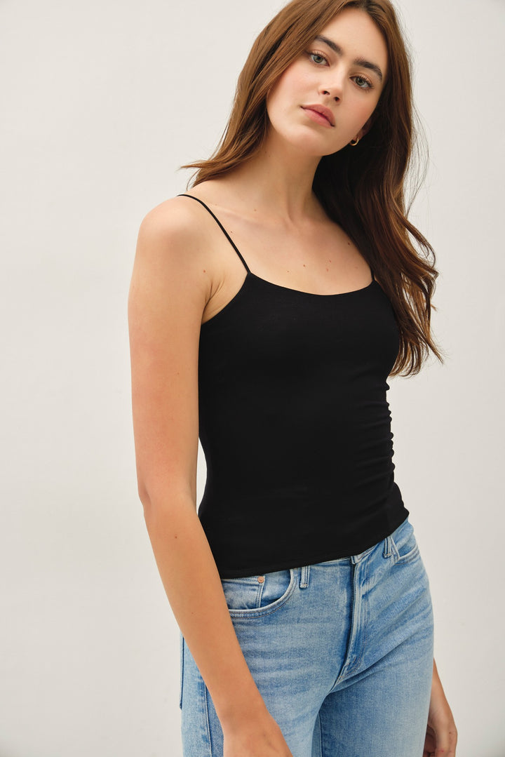 SOFTY CAMI TANK - BLACK