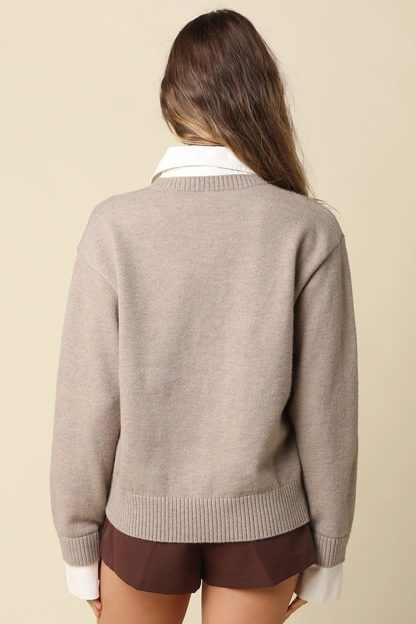 ALINA COLLARED SWEATER