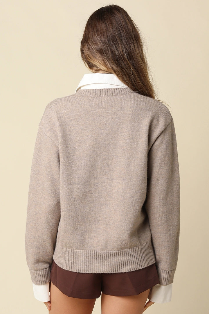 ALINA COLLARED SWEATER