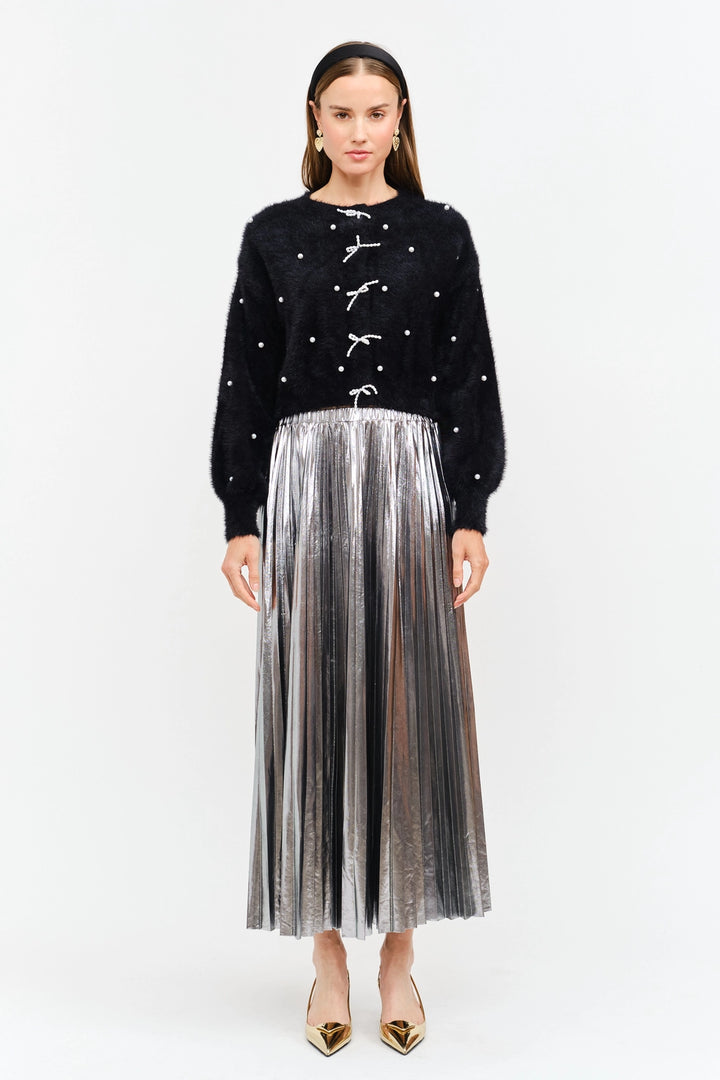 ALESSANDRA SKIRT - SILVER