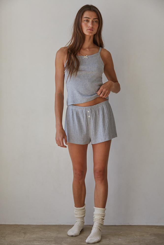 POINTELLE BOW CAMI