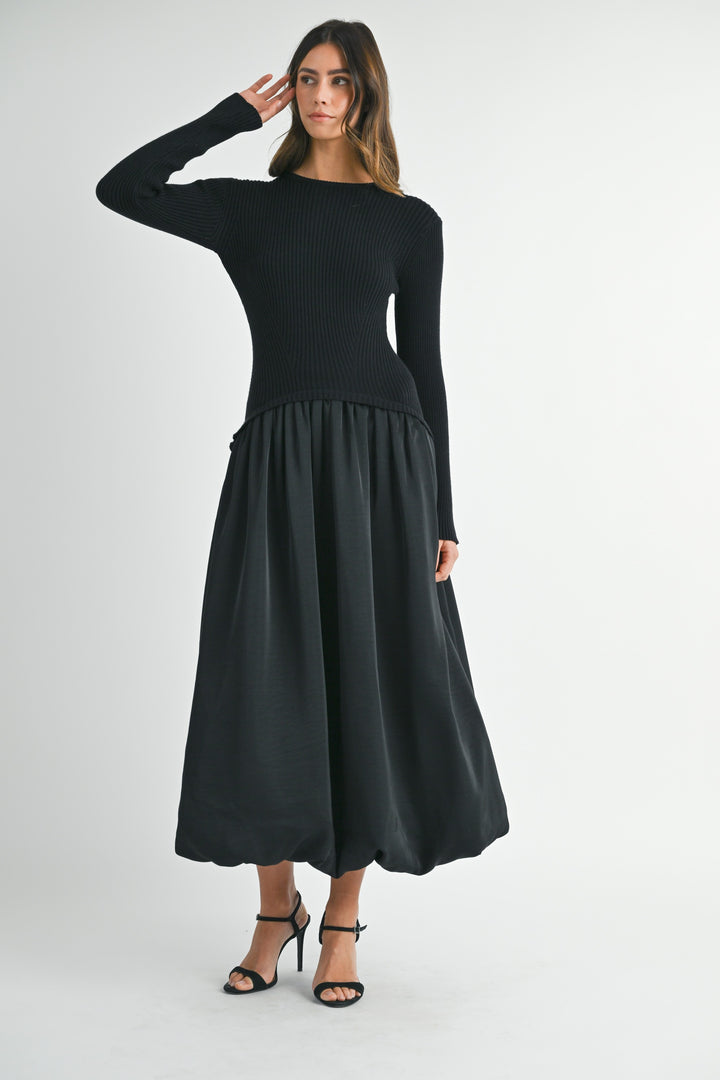 ANI BALLOON SWEATER DRESS