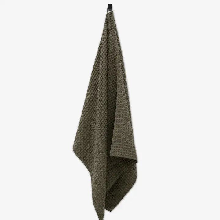 WAFFLE HAND TOWEL - FOREST