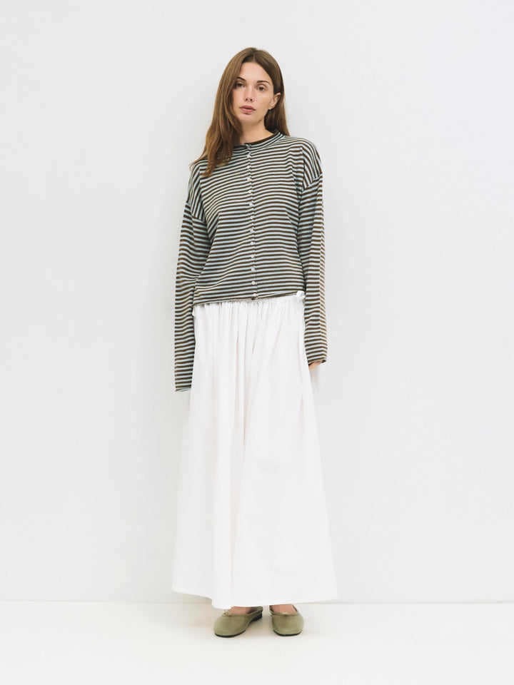 ELISA CARDIGAN - BLUE & BROWN
