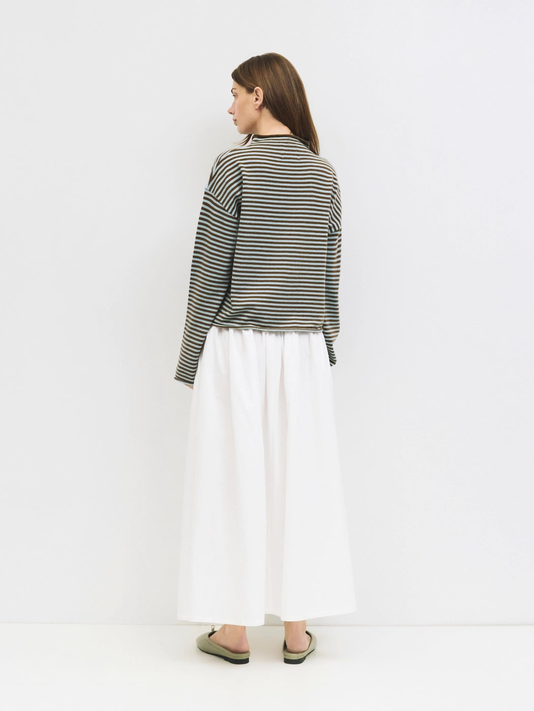 ELISA CARDIGAN - BLUE & BROWN