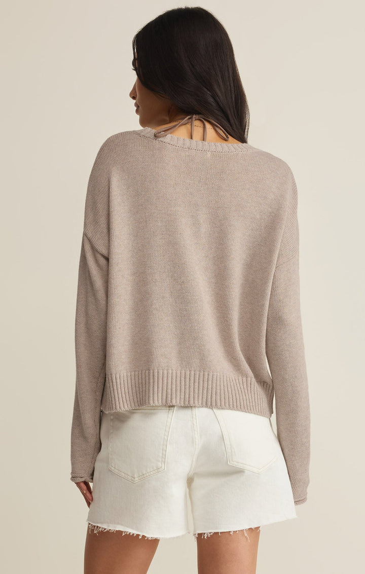 BEACH EMBROIDERED SWEATER