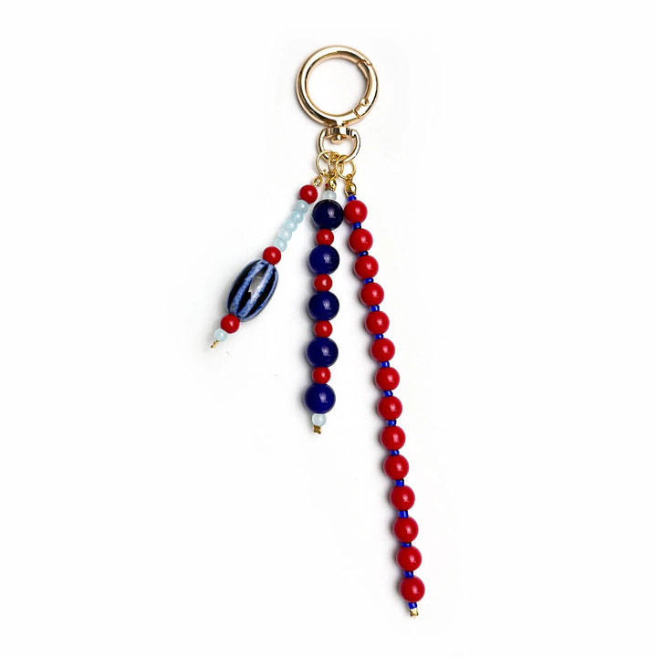 BEADED BAG CHARM