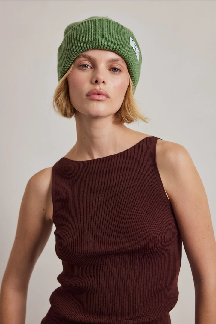 RECYCLED BOTTTLE BEANIE - FERN